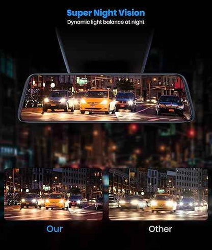 Dashcam MIRROR FULL SCREEN SINGLE CAMERA (MR 1 CAM) .