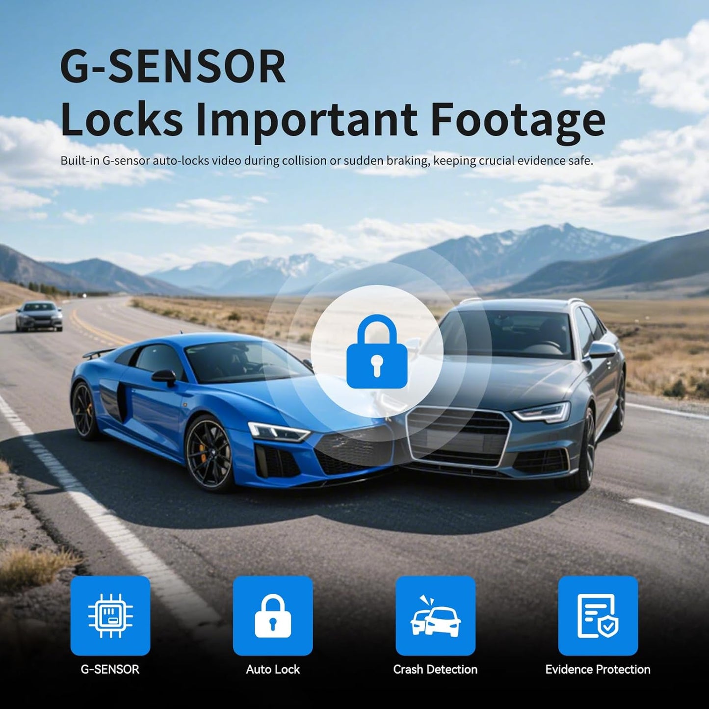 DASH CAM MIRROR FULL SCREEN DUAL CAMERA 4K WDR (MR 2CAM) FIVE STAR PLUS 2CH