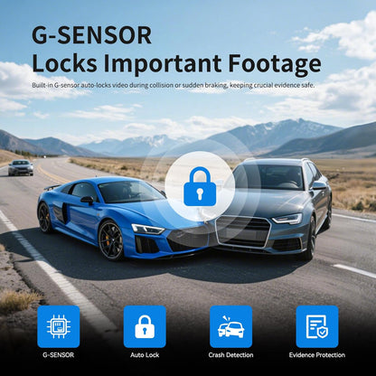 DASH CAM MIRROR FULL SCREEN DUAL CAMERA 4K WDR (MR 2CAM) FIVE STAR PLUS 2CH