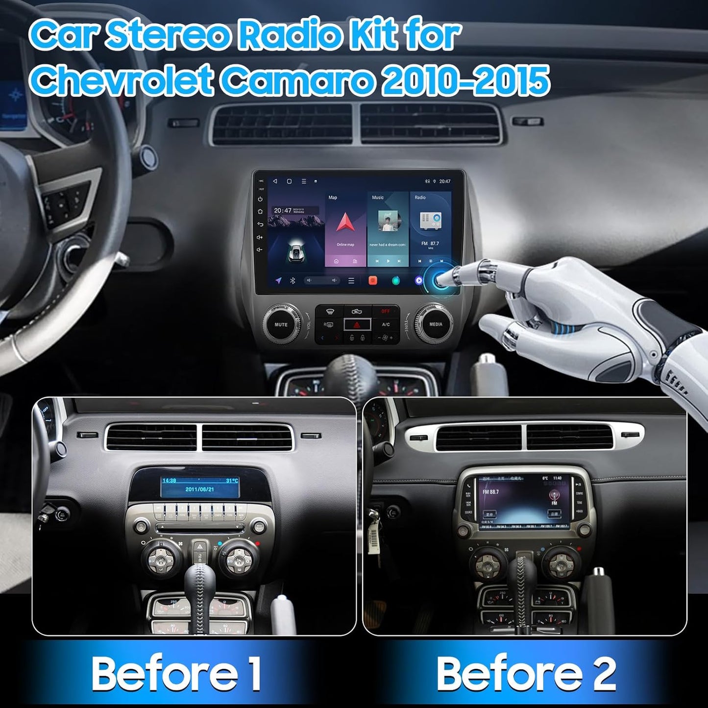CHEVROLET CAMARO 2010-2015 10INCH ANDROID