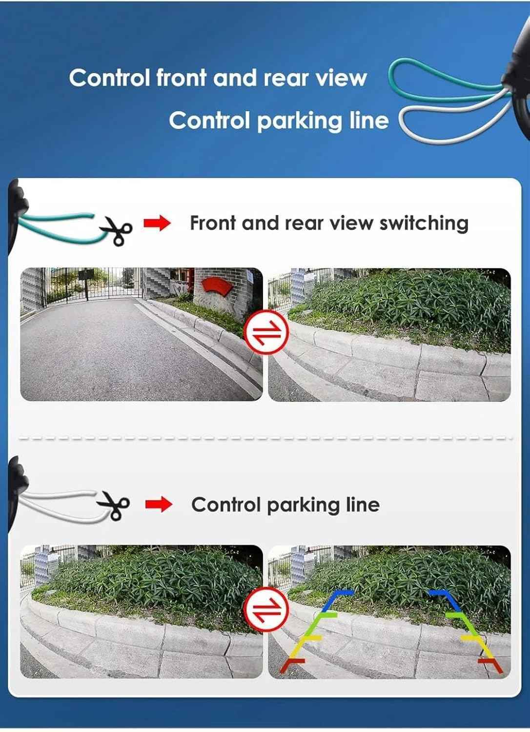 AHD X3 GMC CAR REAR VIEW OR FRONT VIEW CAMERA.