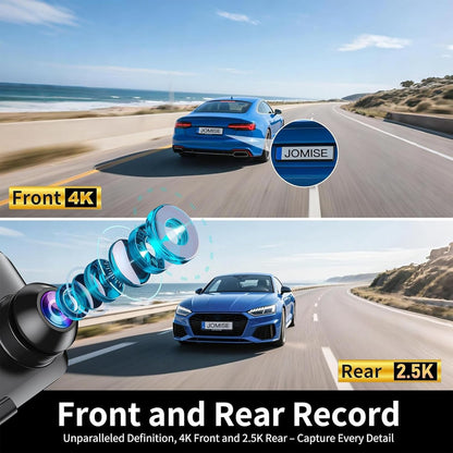 DASH CAM MIRROR FULL SCREEN DUAL CAMERA 4K WDR (MR 2CAM) FIVE STAR PLUS 2CH