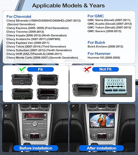 GMC TAHOE/YUKON/SILVERADO/SIERRA 2008–2013 MX5 / FIVE STAR / KD