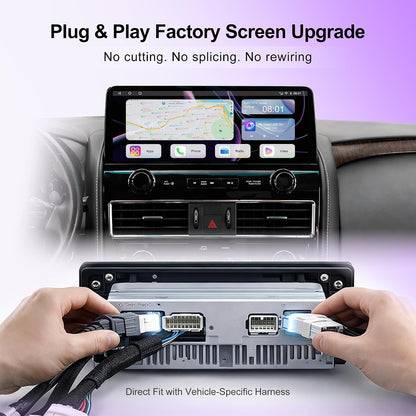 NISSAN PATROL 2010-2019 (12.3-inch) Android Multimedia with Side panel and Wireless Charger (Black)