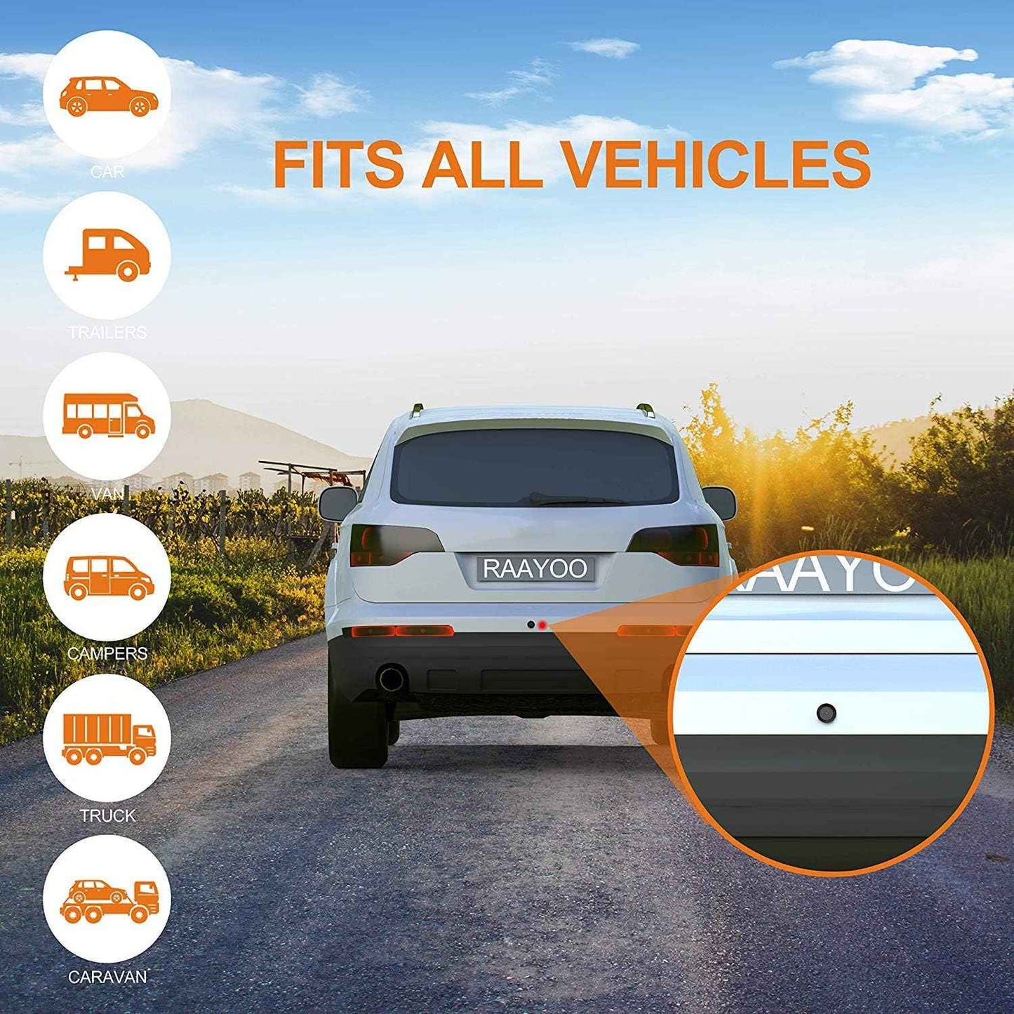 X3 2-IN-1 CAR REAR VIEW OR FRONT VIEW CAMERA.