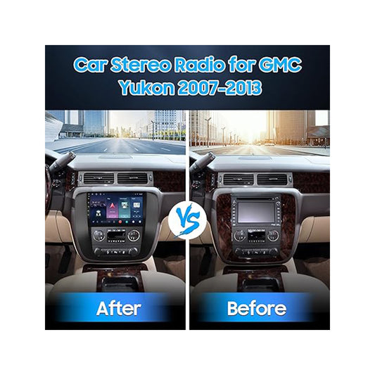 GMC/CHEVROLET TAHOE 9" 2008-2013 WITH DECORE (9930) BLACK ANDROID