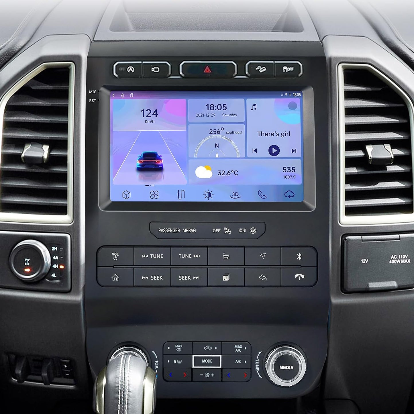 FORD F150 2015-2021 WITH A/C TOUCH CONTROL 4GB RAM 64GB STORAGE ANDROID ,Carplay Android Auto