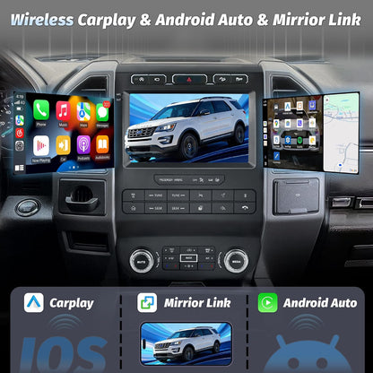 FORD F150 2015-2021 WITH A/C TOUCH CONTROL 4GB RAM 64GB STORAGE ANDROID ,Carplay Android Auto
