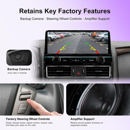 NISSAN PATROL 2010-2019 (12.3-inch) Android Multimedia with Side panel and Wireless Charger (Black)