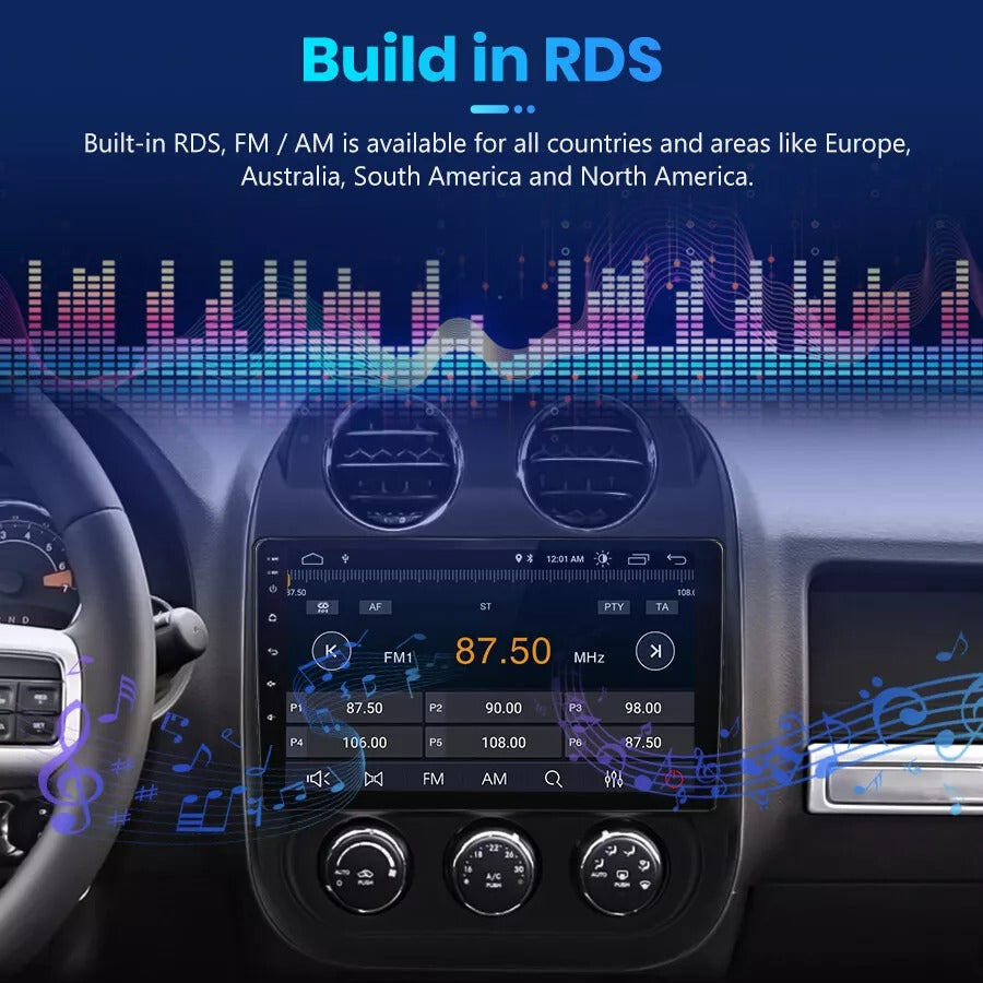 JEEP COMPAS 12-15 FREME 10" ANDROID