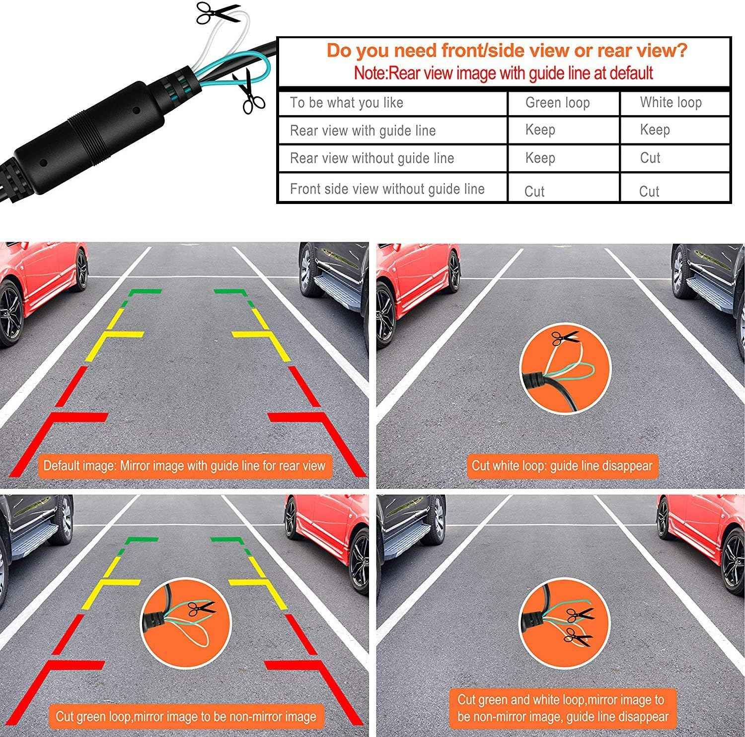 AHD X3 2-IN-1 CAR REAR VIEW OR FRONT VIEW CAMERA.