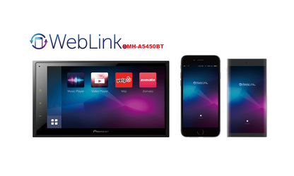 PIONEER DMH-A5450BT 6.8″ AV Receiver with Wireless Apple CarPlay, Wireless Android Auto and Mirroring by Weblink Cast .