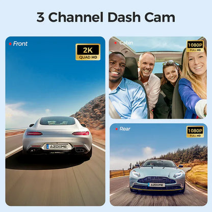 AZDOME S58 4G LTE 3CH Dash Cam with 2.4" IPS screen