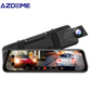 Azdome DashCam AR09 2CH 4K +1080P Mirror DashCam  داش كام ازدوم Azdome AR09 مراية مرايا واي فاي كاميرتين جي بي اس شاشة لمس زاوية متسعة رؤية ليلية حساس الحوادث نظام جي