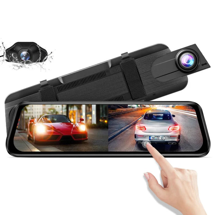 AZDOME AR09 DASHCAM 4K WiFi 9.66‘’ HD 2160P داش كام ماركة ازدوم حجم الشاشه 9.6 انش کامیرا امامی (4K) فور كي خلفيه فل اتش دي مع