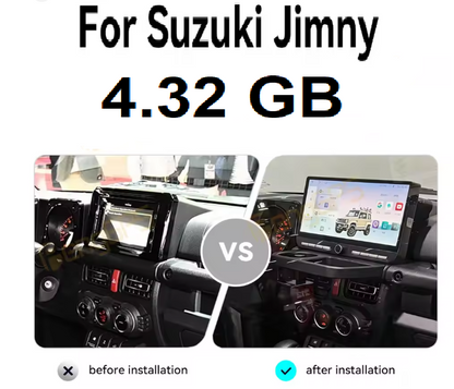 JIMNY 12.5" 4.32 Car Stereo Wireless Carplay Android Auto Touchscreen GPS Navigation Car Head Unit