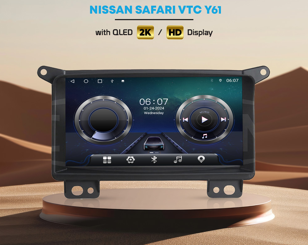NISSAN SAFARI VTC Y61 (7-inch) 8GB RAM 128 GB STORAGE ANDROIDD MULTIMEDIA SYSTEM