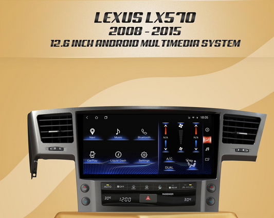 Lexus LX570 2007-2015 (12.6) Android Multimedia System 8GB RAM 128GB STORAGE
