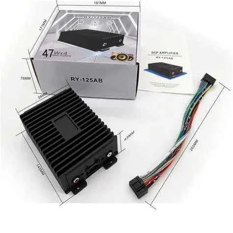 DSP Amplifier RY-125AB Stereo Audio 4*80W High Definition Power for Car System