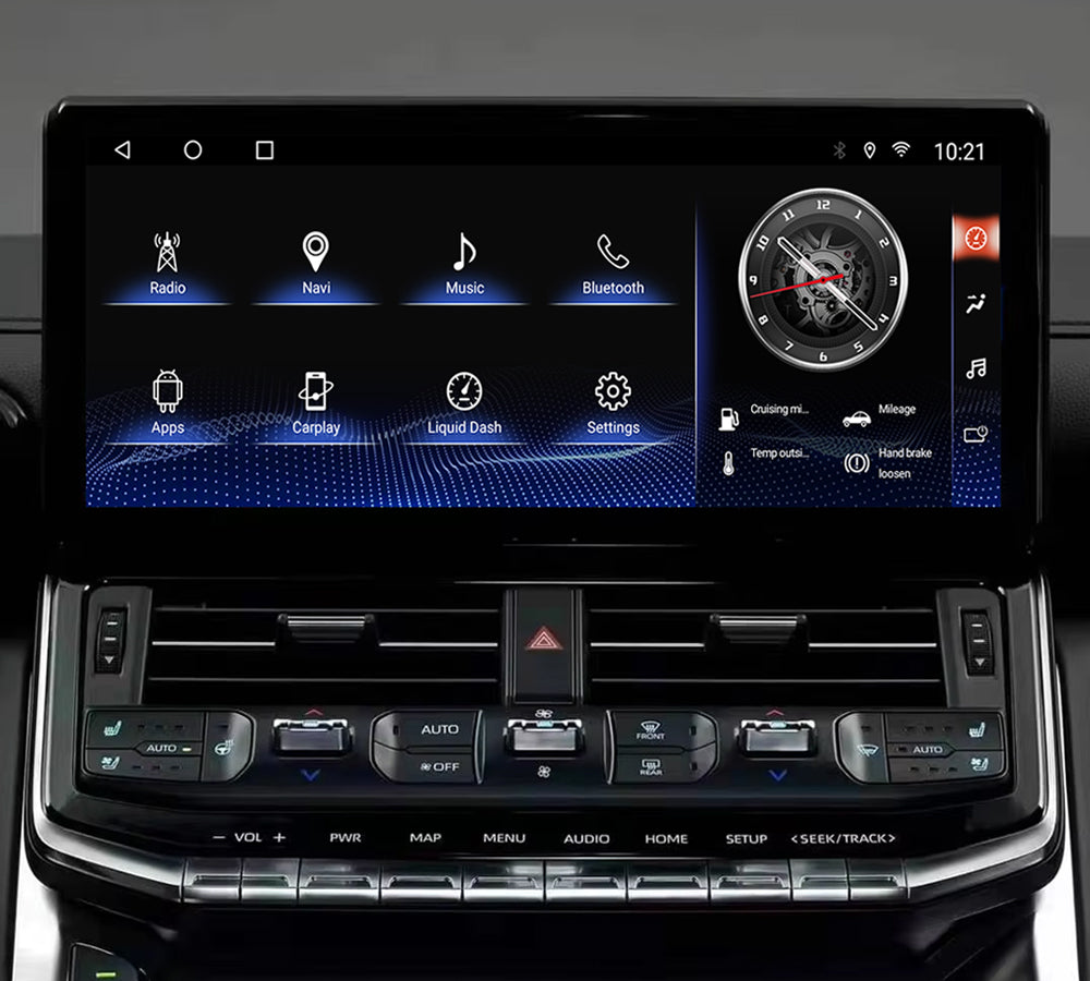 TOYOTA LAND CRUISER  GXR 12.3" 2022+ 8GB RAM 128GB STORAGE CAR PLAY / AUTO ANDROID