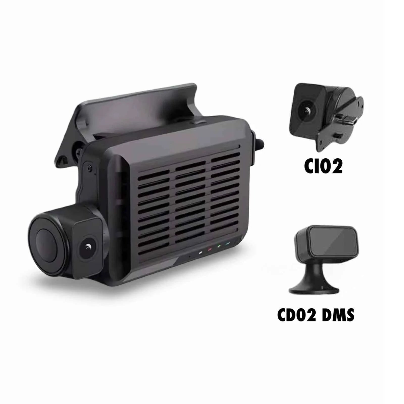 JIMIIOT JC371 4G 3CH AI Dash Cam Live Video (10Year Subscription Free)