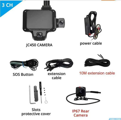 JIMIIOT JC450 Multi-Channel AI Dash Cam Live Video (10Year Subscription Free)