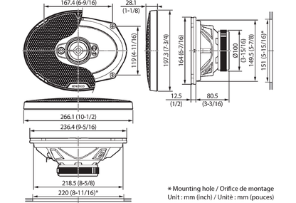KFC-PS6997 SPEAKER KEENWOOD 720W سمات