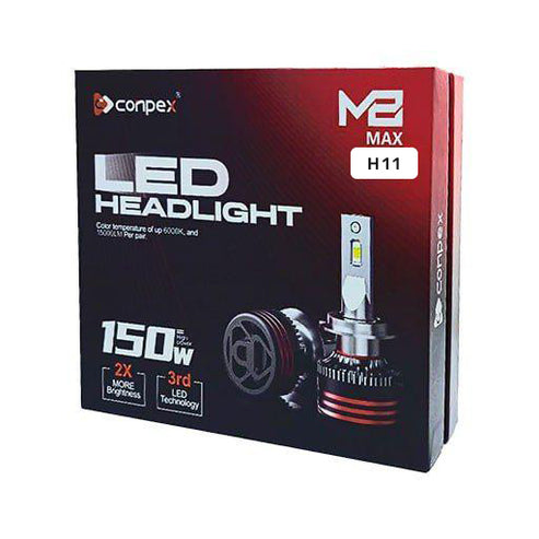 CONPEX MAX 150W LED HEADLIGHT H11 - Shashat-kuwait – shashat-kuwait