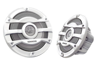 Kenwood KFC-2053MRW 8" 2-way Marine Speaker System (White), 300W Max Power