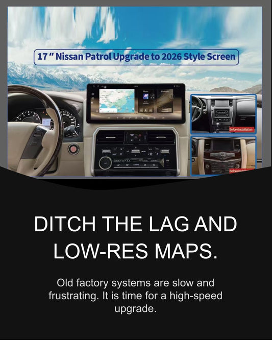 NISSAN PATROL 2026 Style - 17INCH SCREEN 8GB RAM 128GB STORAGE ANDROID