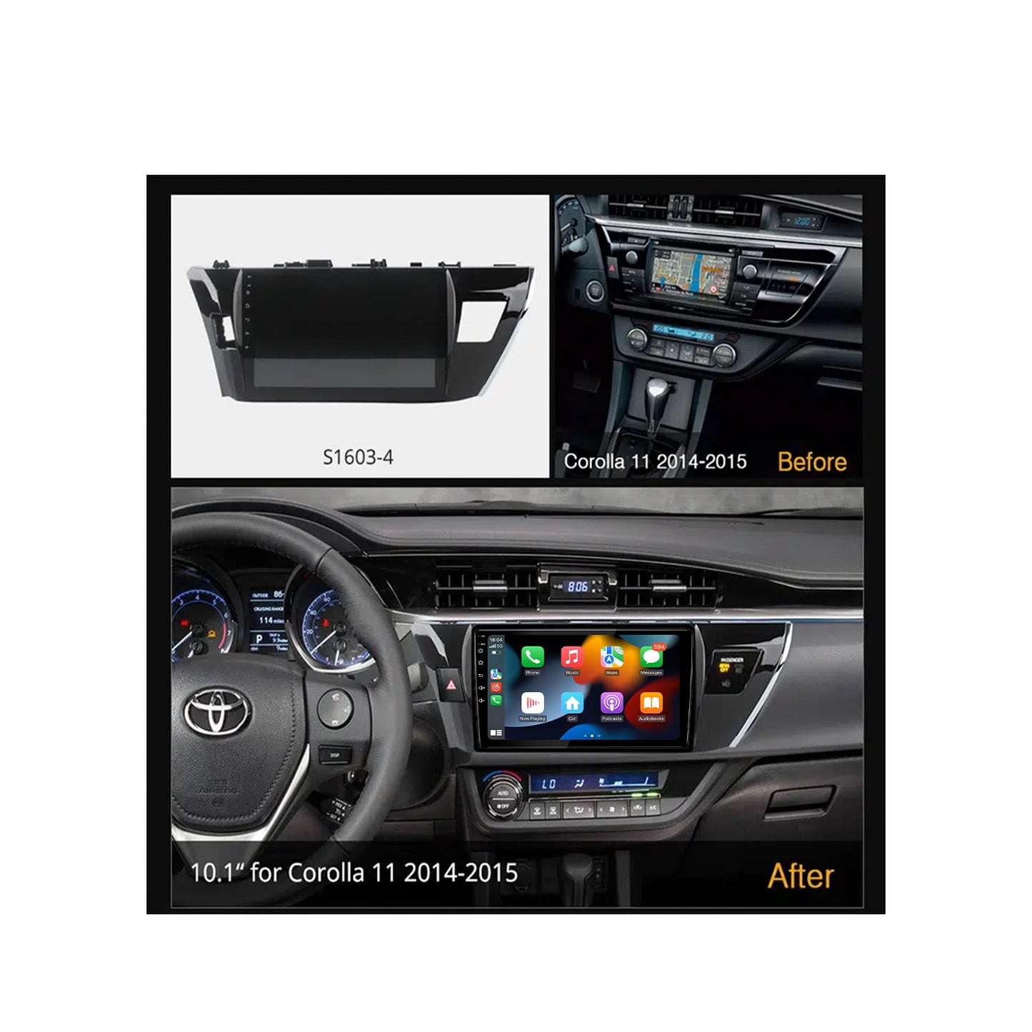 TOYOTA COROLLA 2014-2016 ANDROID