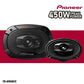 PIONEER SPEAKER Car Oval TS-6965V3, 6X 9 Oval, 3 Way, Max 450W