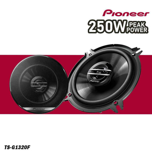 PIONEER SPEAKER TS-G1320F 5 1/4" 13cm 2-Way Coaxial Speakers (250W), Black, Normal