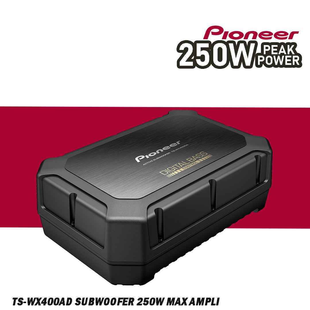 PIONEER  TS-WX400DA SUBWOOFER 250W MAX 9″ x 5-1/2″ – 250w Max Power, Built-in Class-D Amplifier – Compact Active Subwoofer