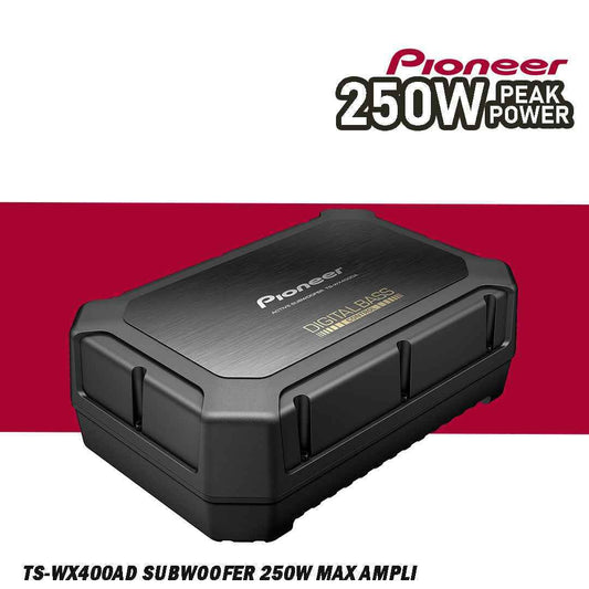 PIONEER  TS-WX400DA SUBWOOFER 250W MAX 9″ x 5-1/2″ – 250w Max Power, Built-in Class-D Amplifier – Compact Active Subwoofer