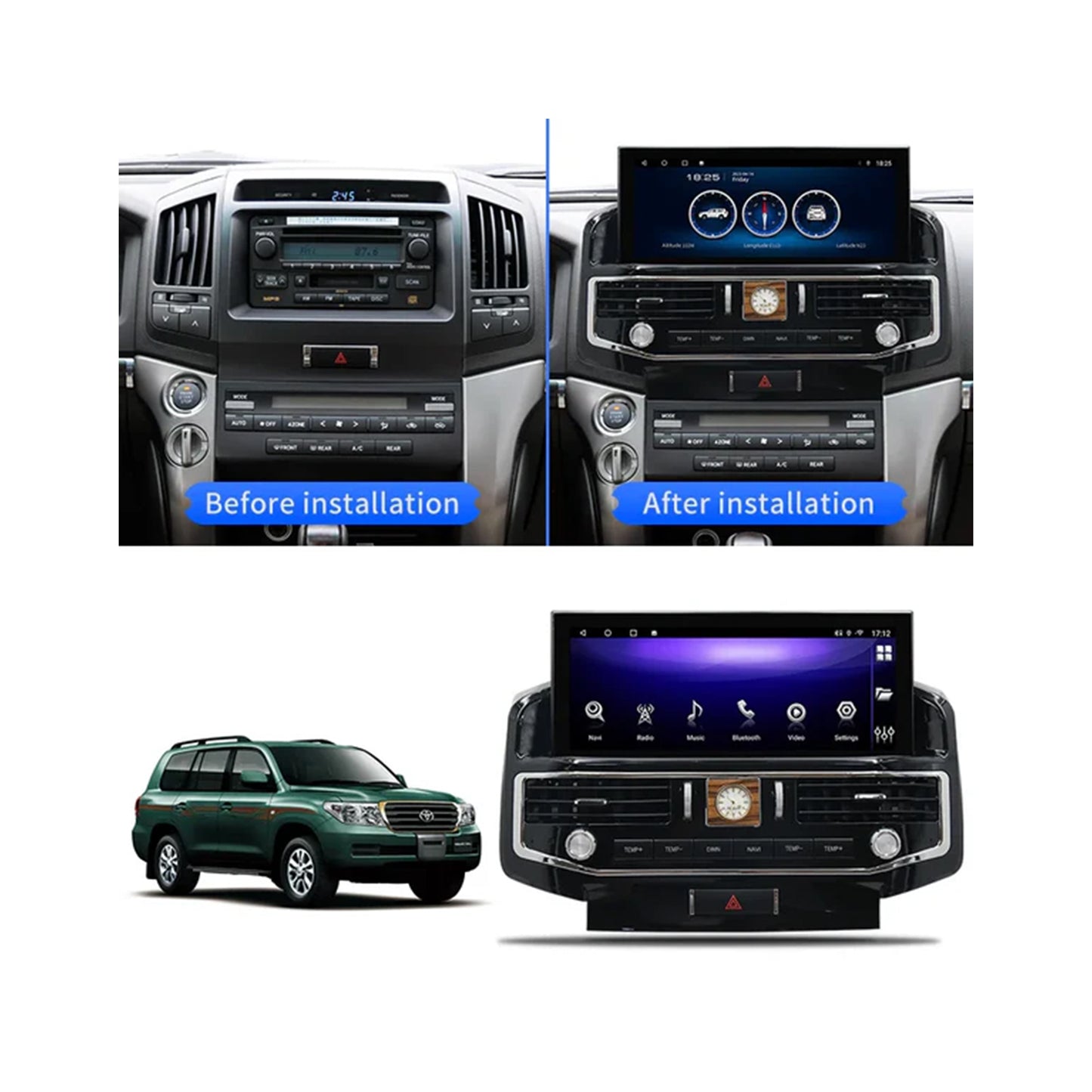 TOYOTA LAND CRUISER 12.3 INCH GXR 2016-2020 4.64HST (9104 12.3INCH) ANDROID.