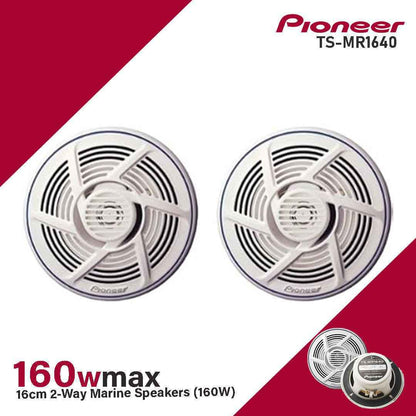 PIONEER SPEAKER 160W MARINE TS-MR1640 16cm 2-Way Marine Speakers