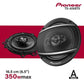 PIONEER SPEAKER 350W FORD (TS-A1687S) 6.5" 16.5CM 4-WAY