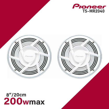 PIONEER SPEAKER 200W MARINE TS-MR2040 20cm 2-Way Marine Speakers