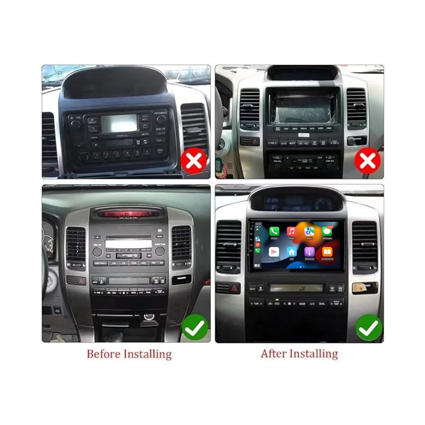 TOYOTA PRADO 2005-2009 (6810) Android