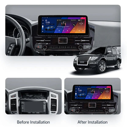 MITSUBISHI  PAJERO 2006 - 2024 12.3-INCH ANDROID 10 HEAD UNIT WITH CLOCK.