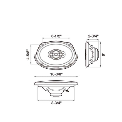 PIONEER SPEAKER 400W 3-WAY TS-G6930F