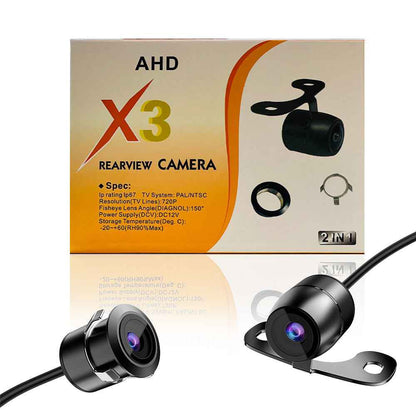 AHD X3 2-IN-1 CAR REAR VIEW OR FRONT VIEW CAMERA.