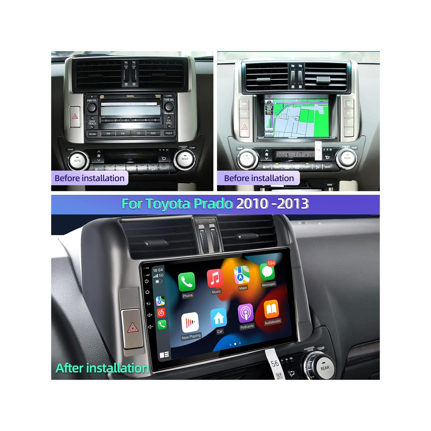 TOYOTA PRADO 2010-2013 (6815) .Android