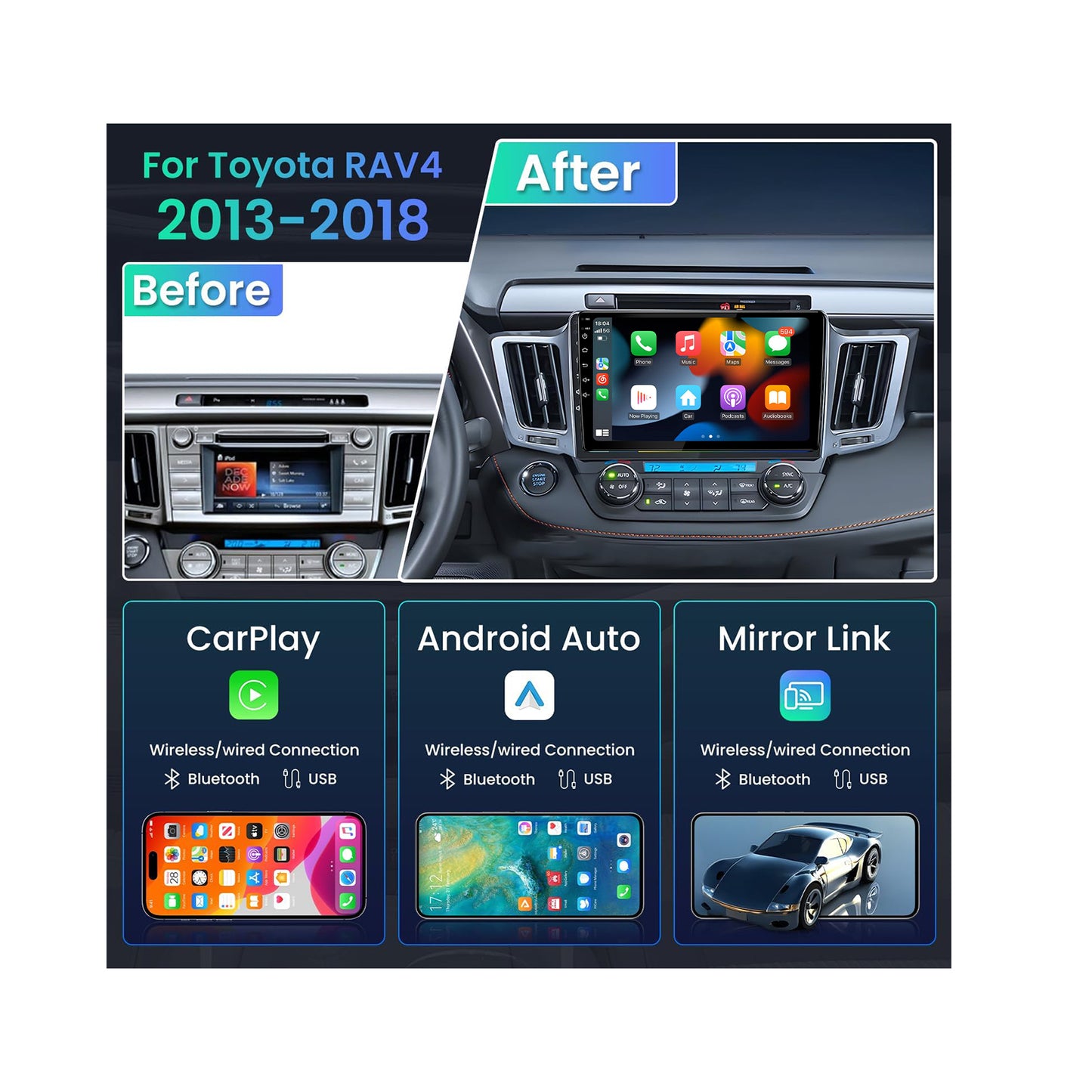 TOYOTA RAV4 2013-2017 (6115) ANDROID