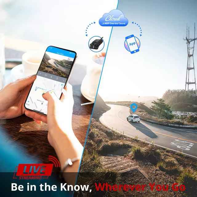 JIMIIOT JC400P Integrated Dual-Channel DashCam (10Year Subscription Free)