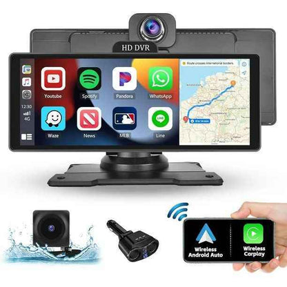 DASHCAM D. BORDE - Two Camera Dash Cam (Android + CarPlay) 10.6/4+64