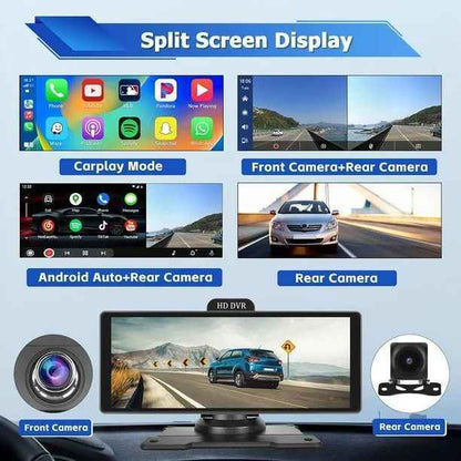 DASHCAM D. BORDE - Two Camera Dash Cam (Android + CarPlay) 10.6/4+64