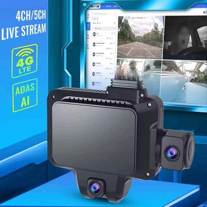 JIMIIOT JC450 Multi-Channel AI Dash Cam Live Video (10Year Subscription Free)