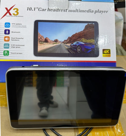 HEAD REST 10.1INCH 2GB RAM 32GB STORAGE ANDROID X3